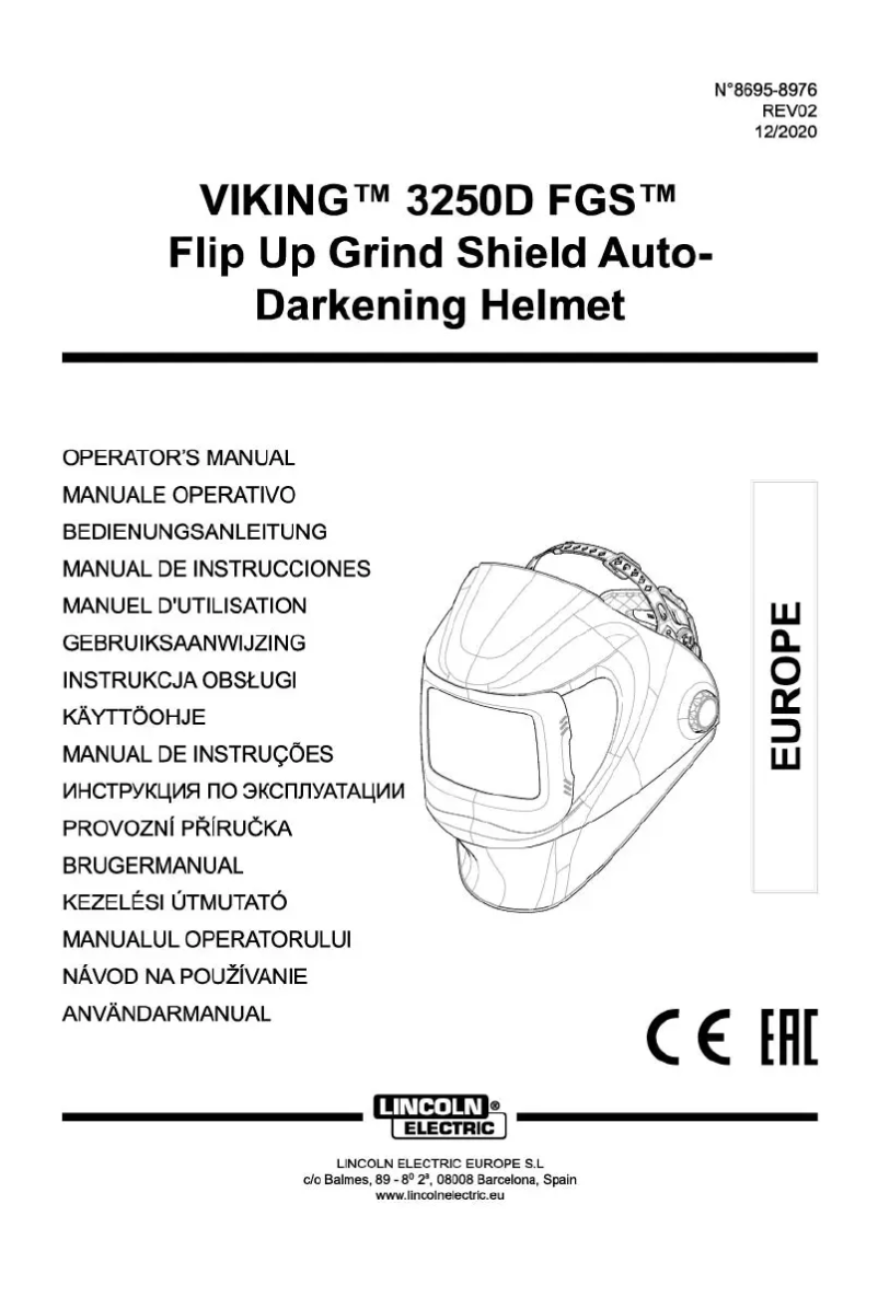 Página 1 del manual Manual de usuario Lincoln Electric Viking 3250D FGS