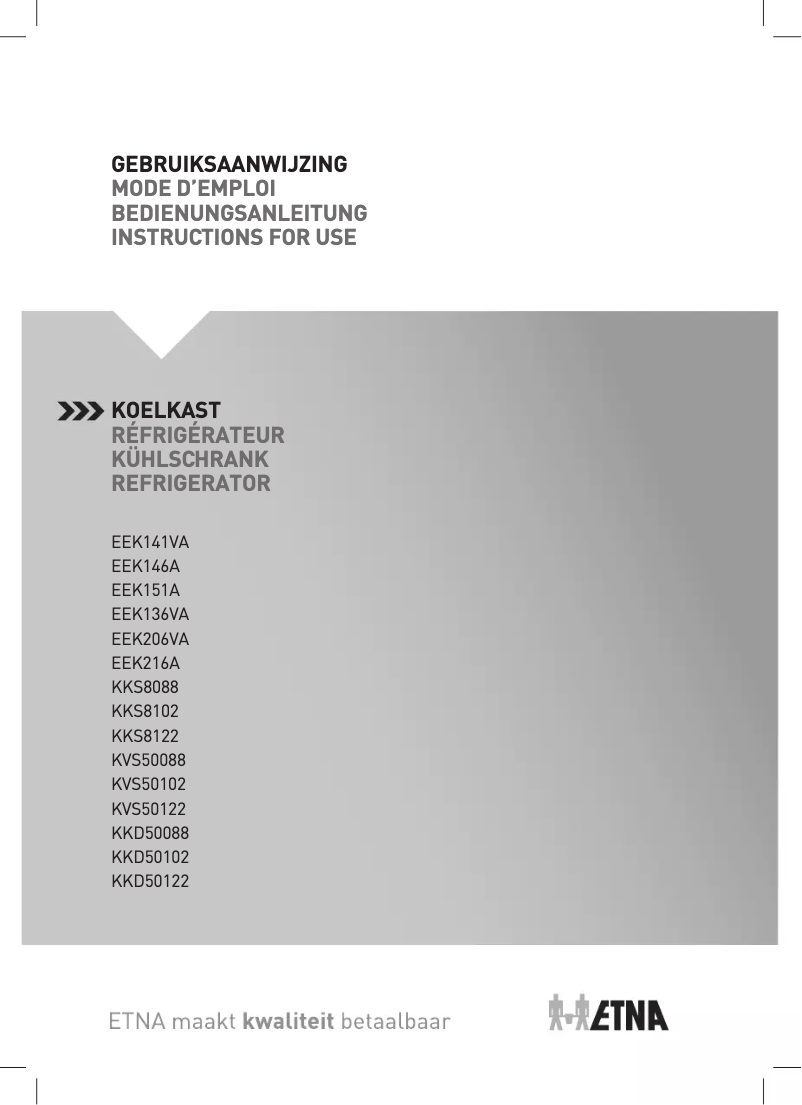 Image de la première page du manuel de l'appareil KKS8122