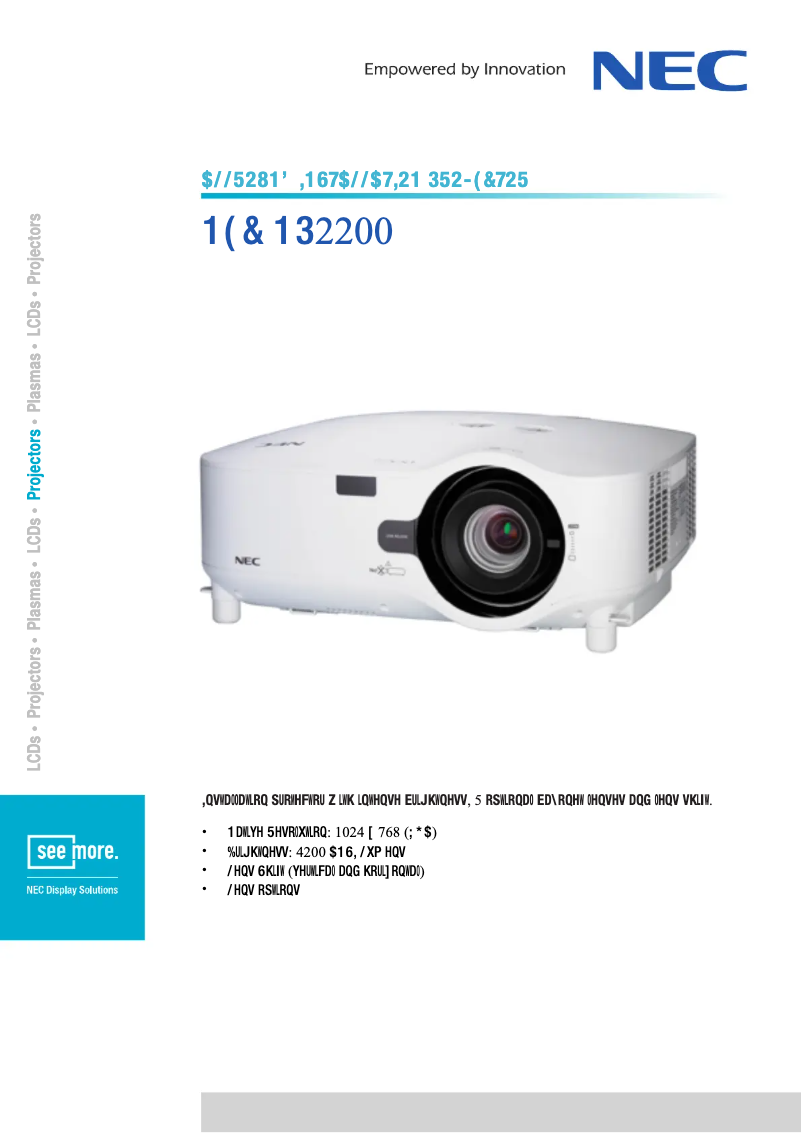 Image de la première page du manuel de l'appareil NP2200