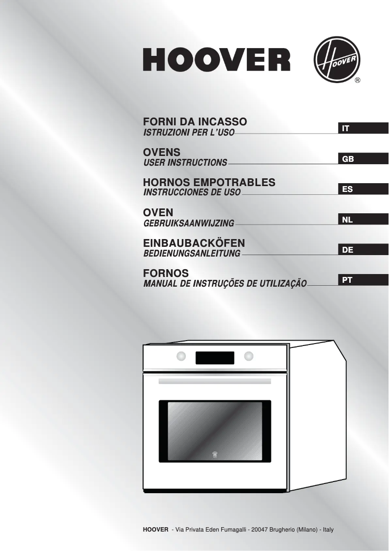 Page n°1 - Manuel utilisateur Hoover HOP 455