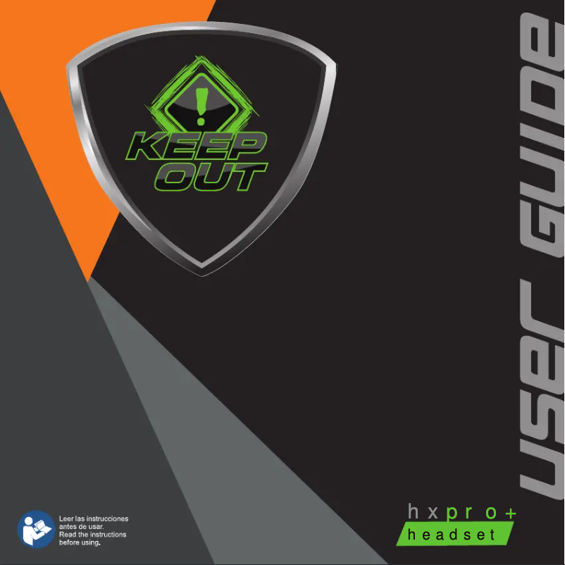 Page n°1 - Manuel utilisateur KeepOut HXPRO