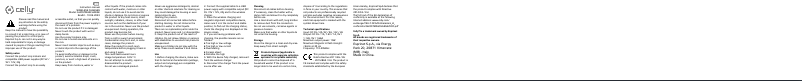 Page 1 de la notice Manuel utilisateur Celly GHOSTMAGCHARGE
