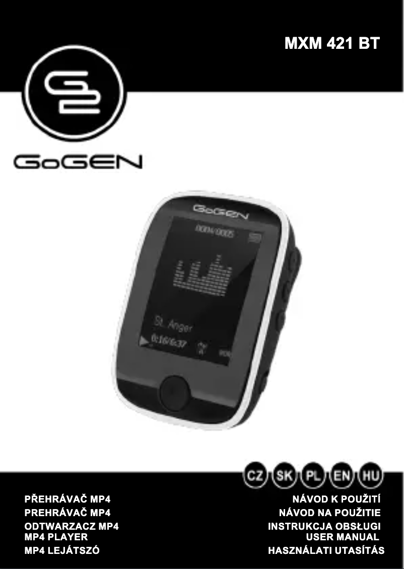 Image de la première page du manuel de l'appareil MXM 421 BT