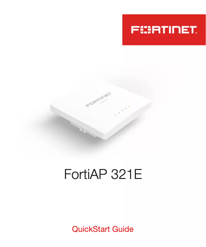 Página 1 del manual Manual de usuario Fortinet FortiAP 321E
