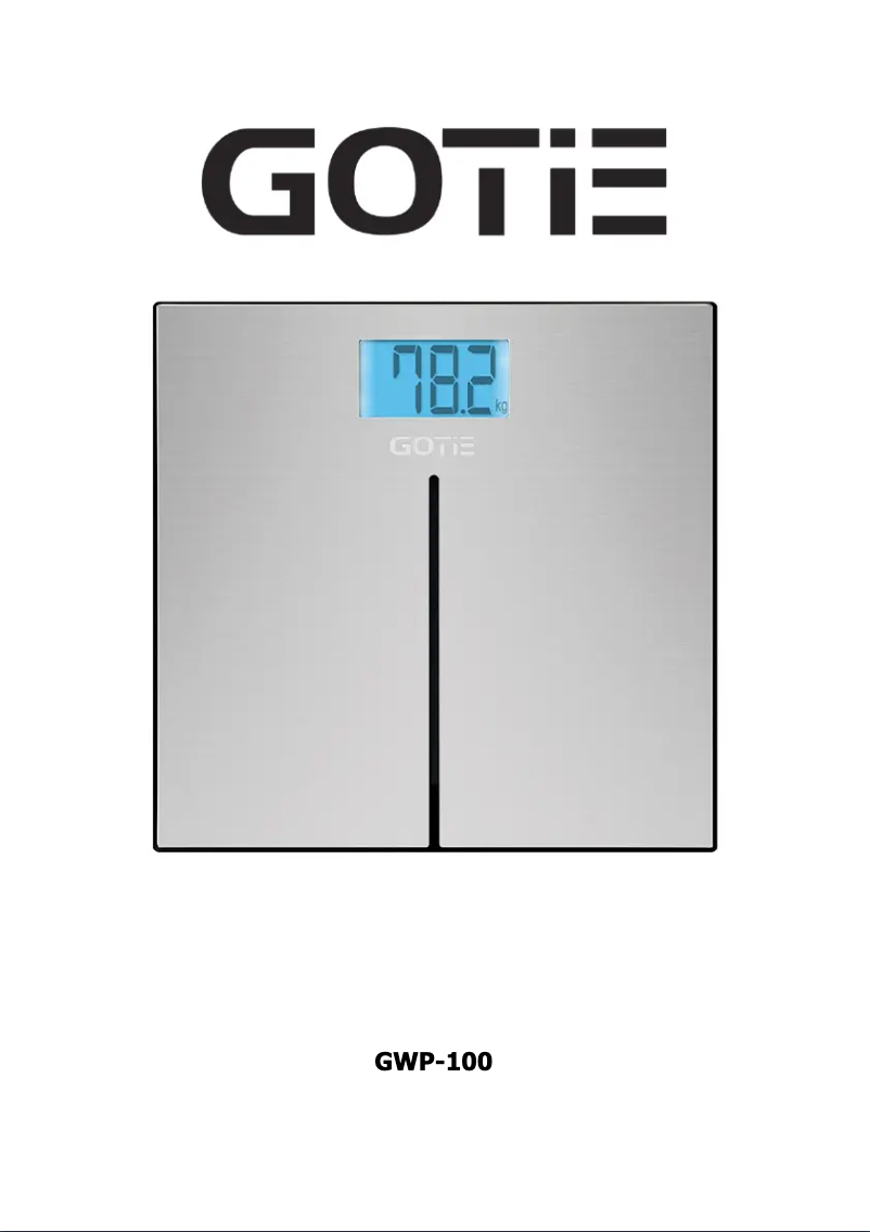 Page 1 de la notice Manuel utilisateur GOTIE GWP-100