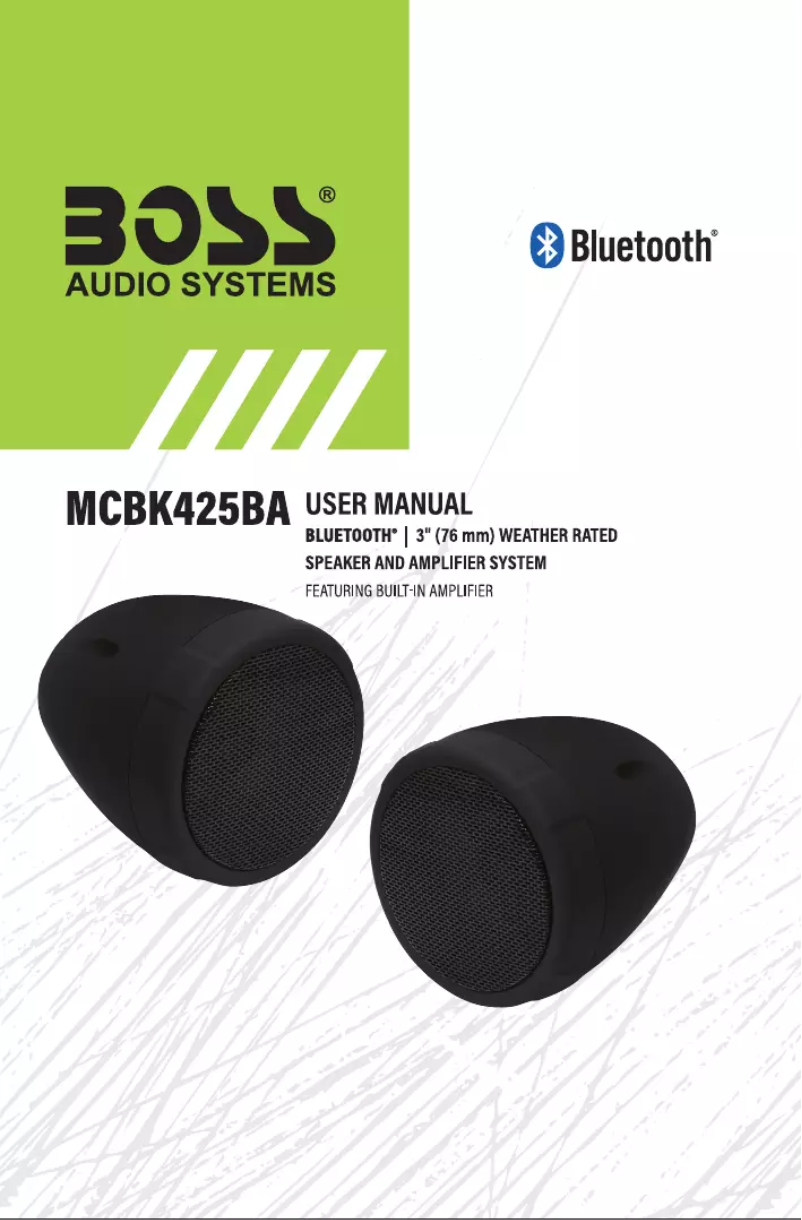 Image de la première page du manuel de l'appareil MCBK425BA