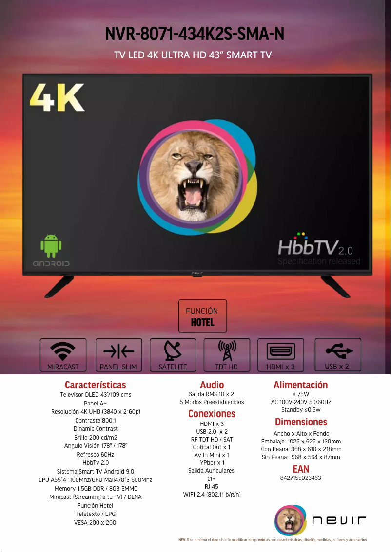 Image de la première page du manuel de l'appareil NVR-8071-434K2S-SMA-N