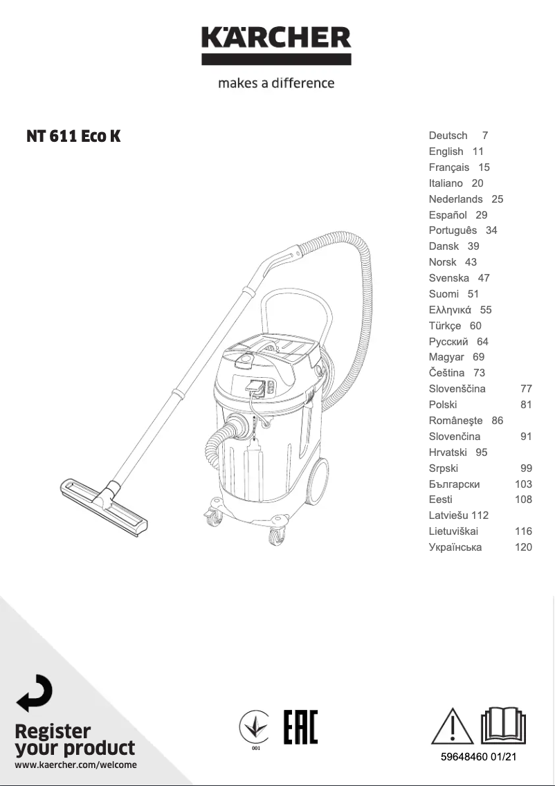Image de la première page du manuel de l'appareil NT 611 Eco K