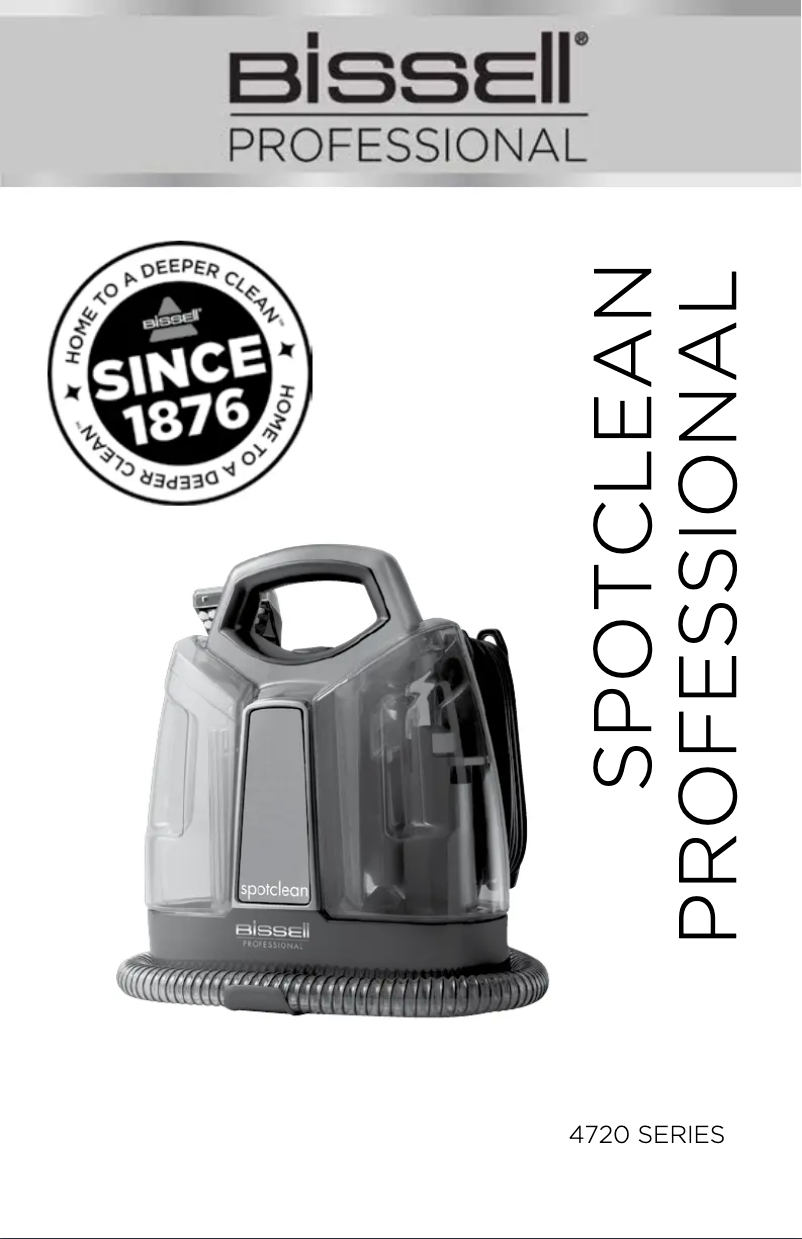 Page 1 de la notice Manuel utilisateur Bissell SpotClean Pro 4720P