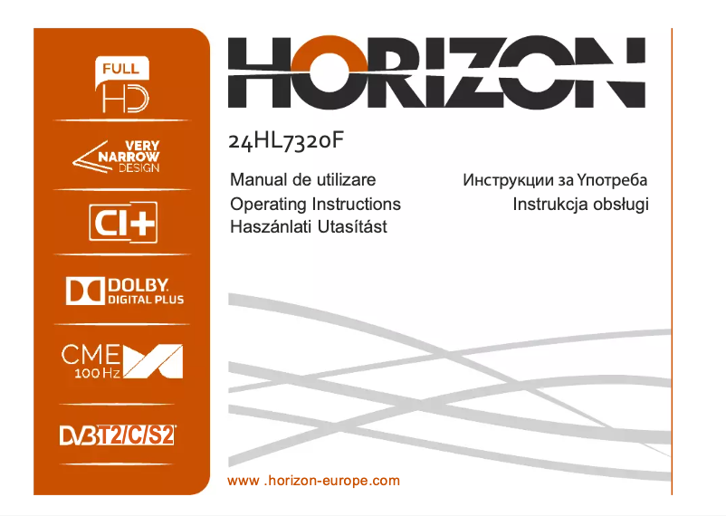 Page n°1 - Manuel utilisateur Horizon 24HL7320F