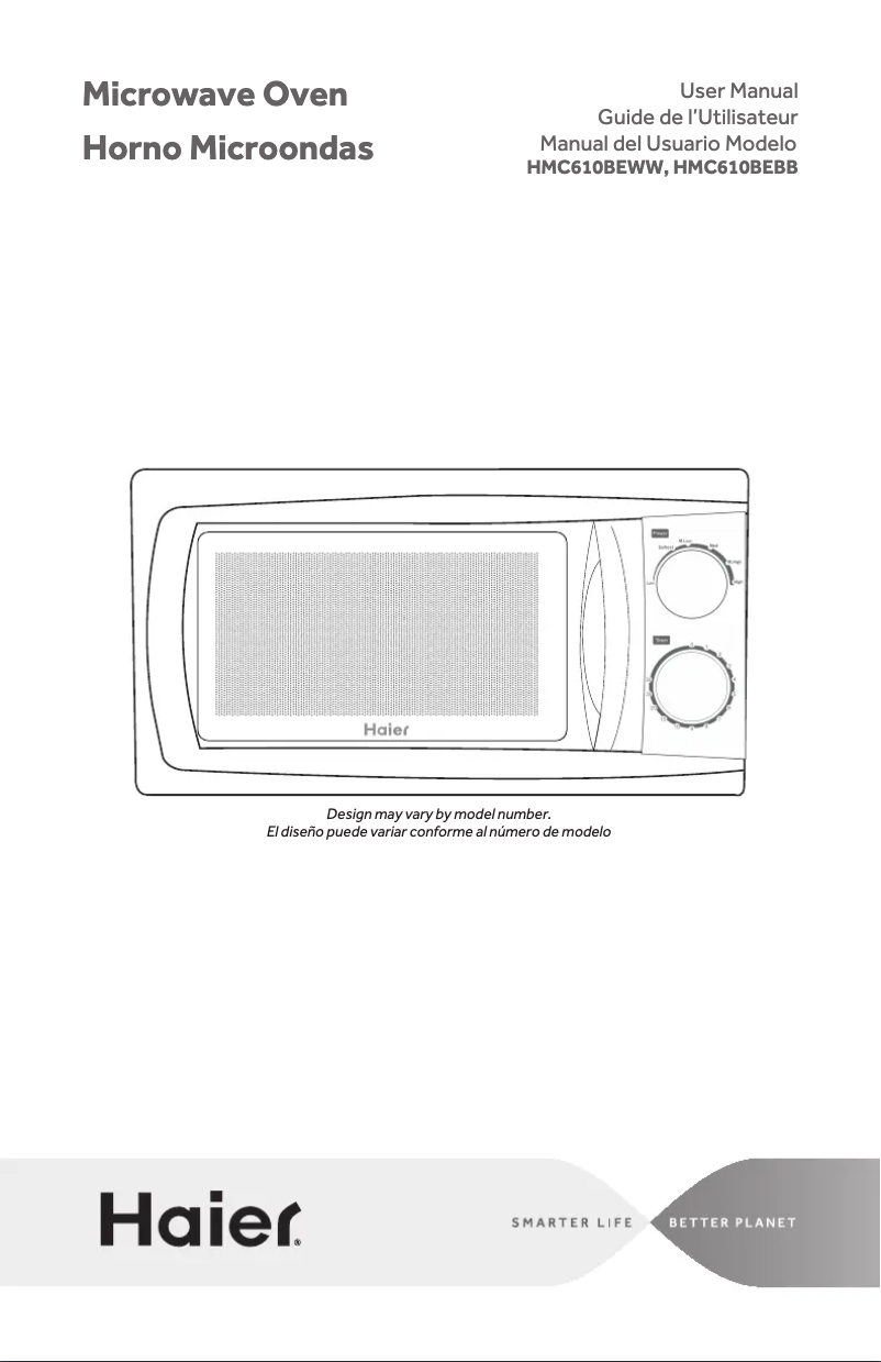 Page n°1 - Manuel utilisateur Haier HMC610BEWW