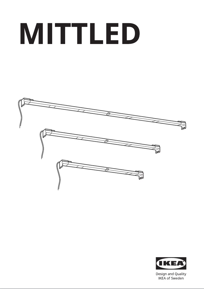 Page 1 de la notice Manuel utilisateur Ikea MITTLED 104.635.18