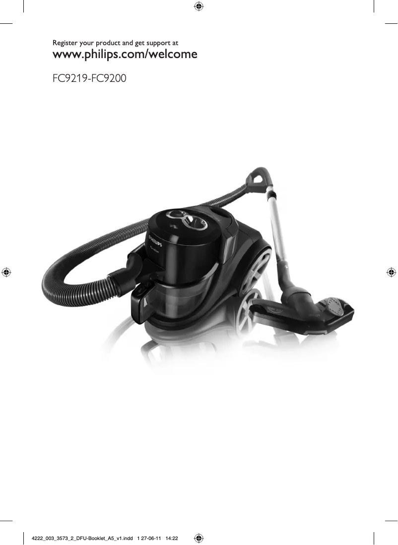 Page 1 de la notice Manuel utilisateur Philips Marathon FC9206