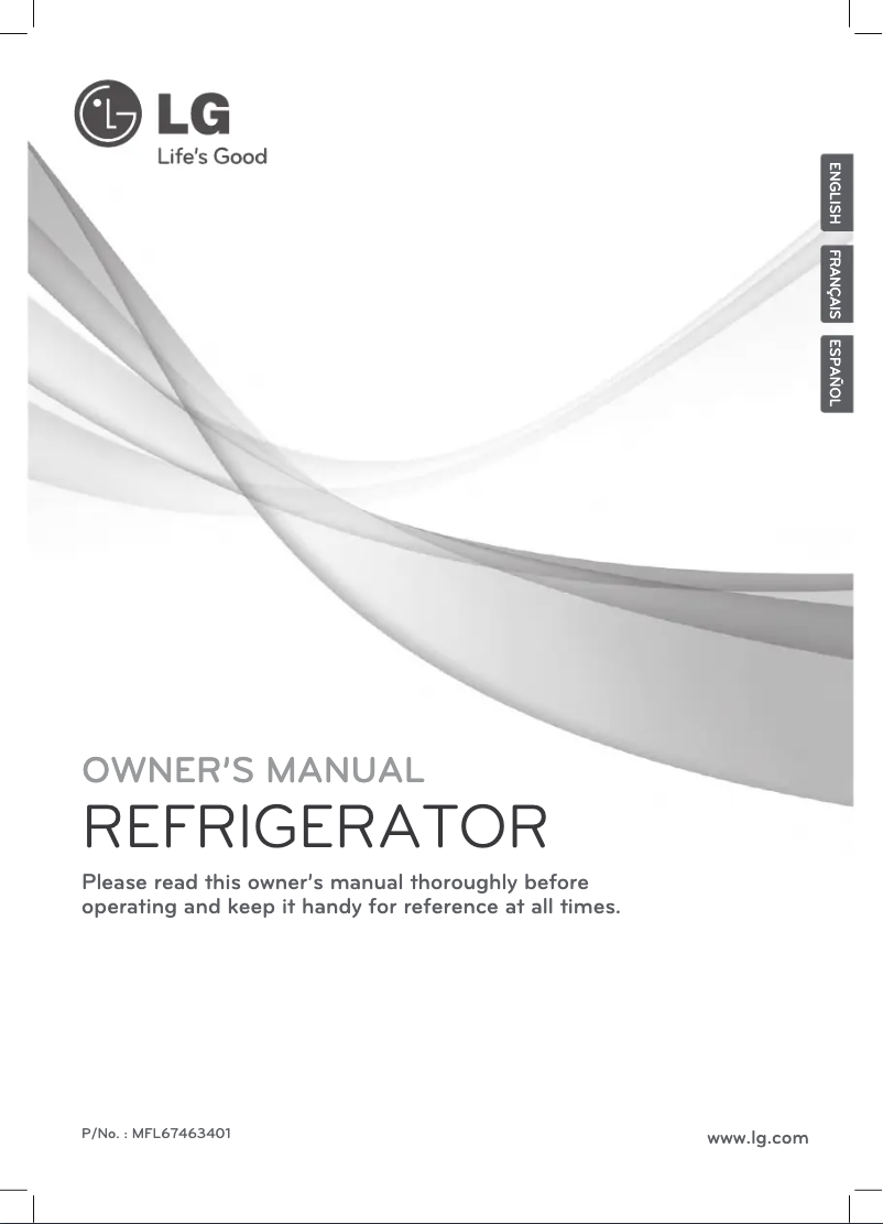 Image de la première page du manuel de l'appareil GL5141WBAW1