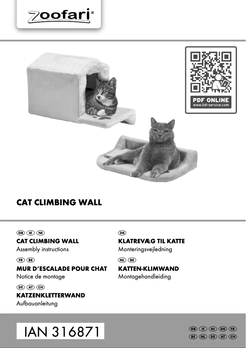 Page 1 de la notice Manuel utilisateur Zoofari IAN 316871