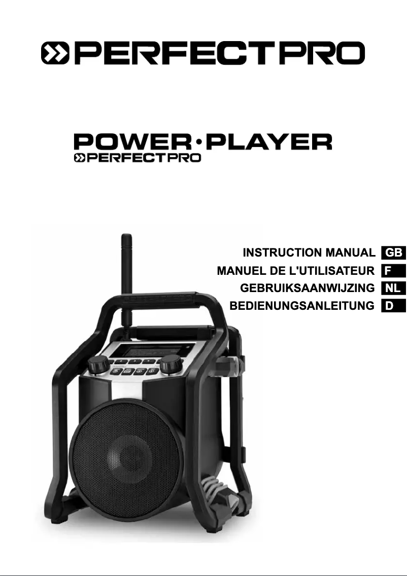 Image de la première page du manuel de l'appareil Powerplayer