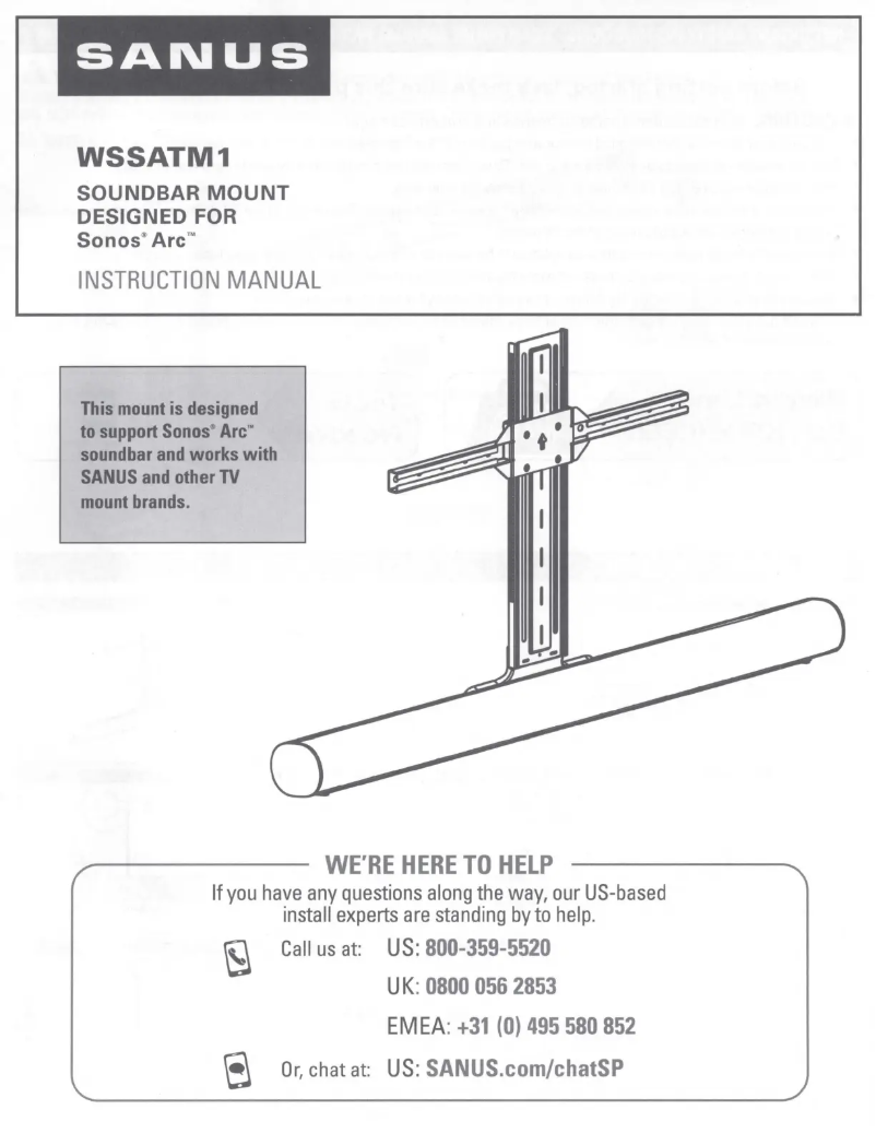 Page n°1 - Mode d'emploi Sanus WSSATM1