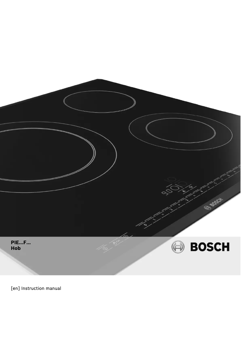 Page n°1 - Manuel utilisateur Bosch PIE651F17E