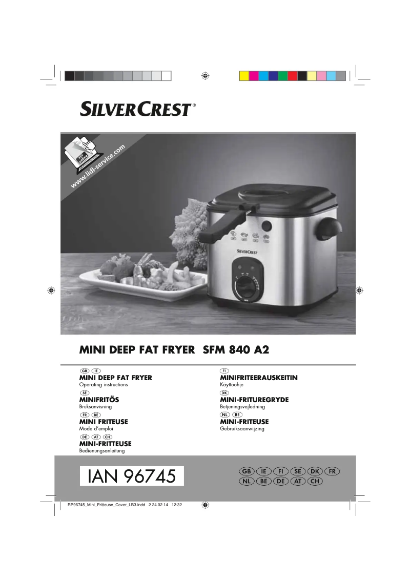 Page 1 de la notice Manuel utilisateur SilverCrest SFM 840 A2