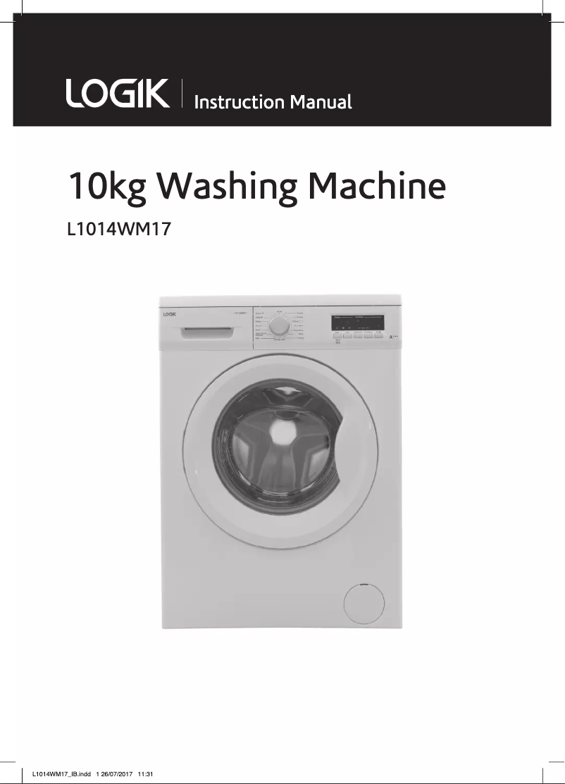 Image de la première page du manuel de l'appareil L1014WM17
