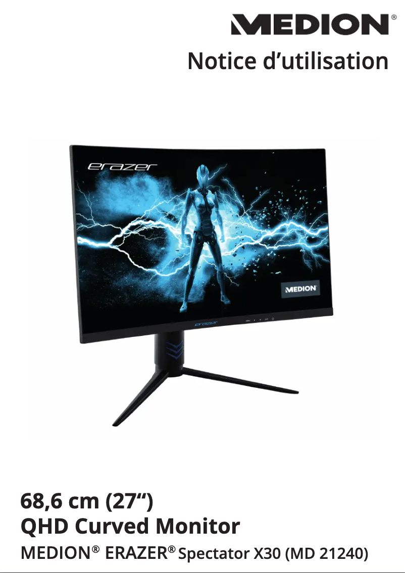 Page n°1 - Manuel utilisateur Medion ERAZER Spectator X30 (MD 21240)