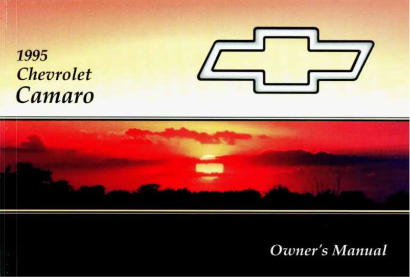 Page n°1 - Manuel utilisateur Chevrolet Camaro (1995)