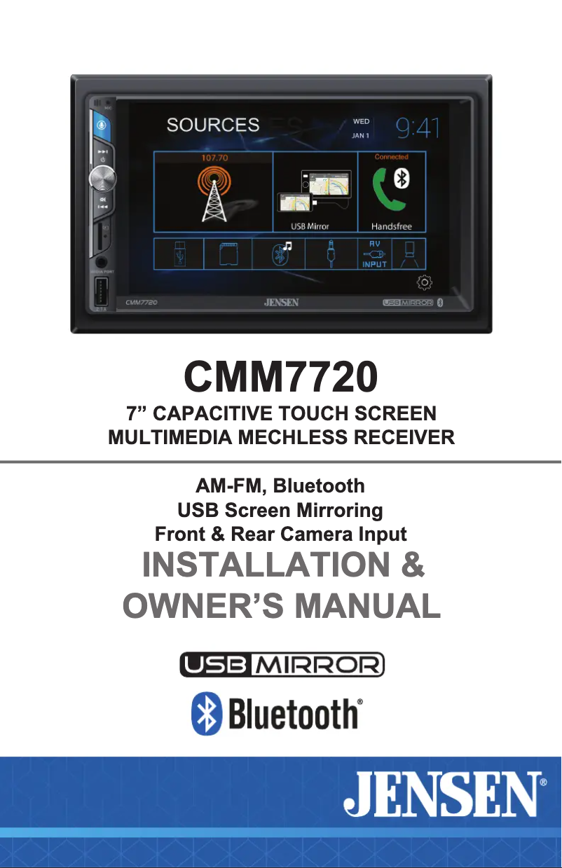 Image de la première page du manuel de l'appareil CMM7720