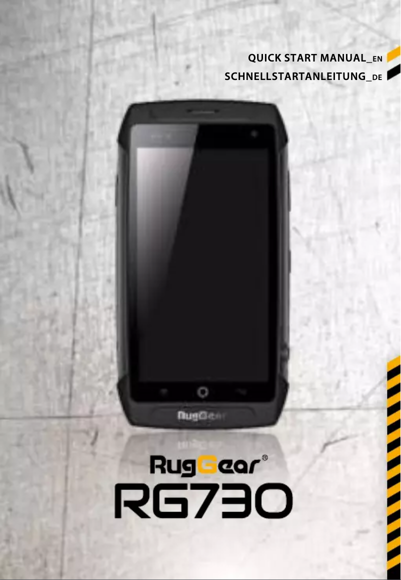 Page 1 de la notice Manuel utilisateur RugGear RG730 - 16GB - Zwar