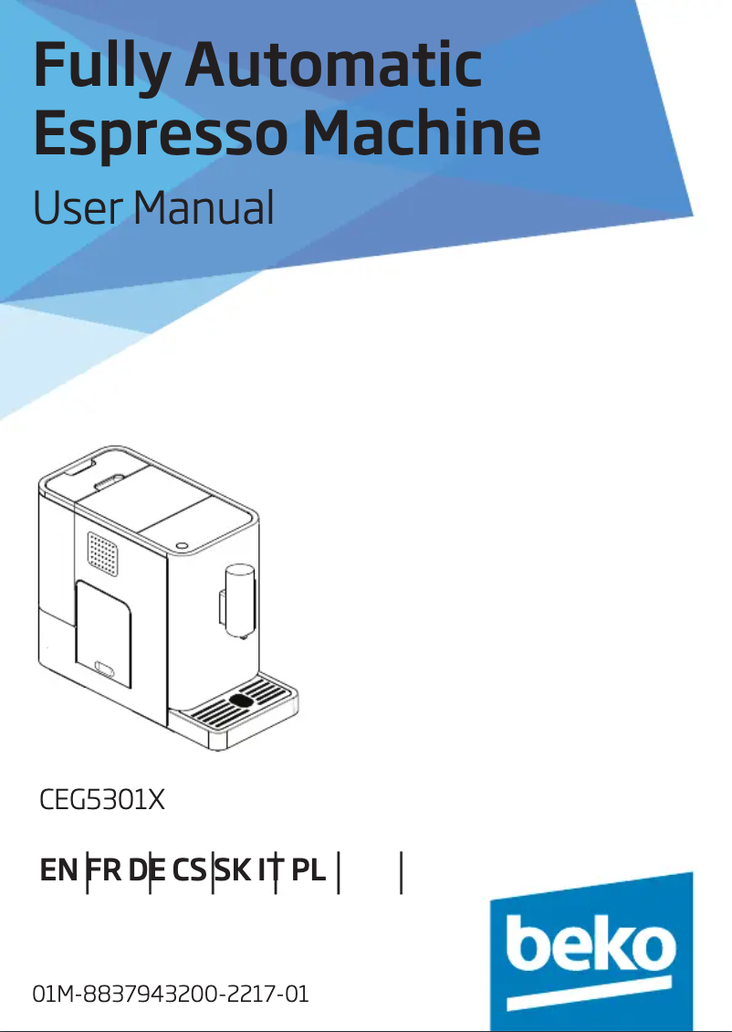 Page n°1 - Manuel utilisateur Beko CEG5301