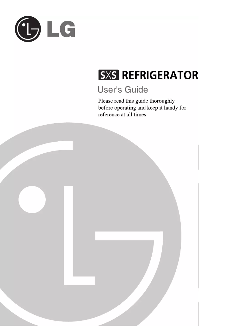 Image de la première page du manuel de l'appareil GR-L257STS