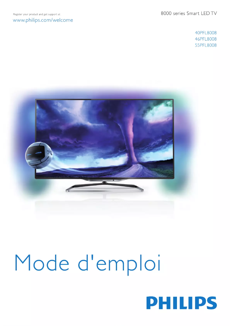 Page n°1 - Manuel utilisateur Philips 55PFL8008G
