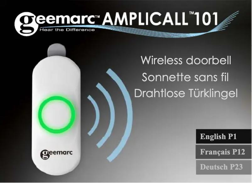 Image de la première page du manuel de l'appareil AMPLICALL 101