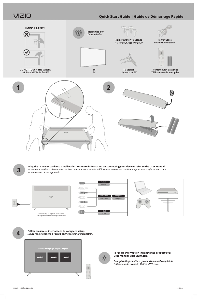 Image de la première page du manuel de l'appareil D24HN-G9