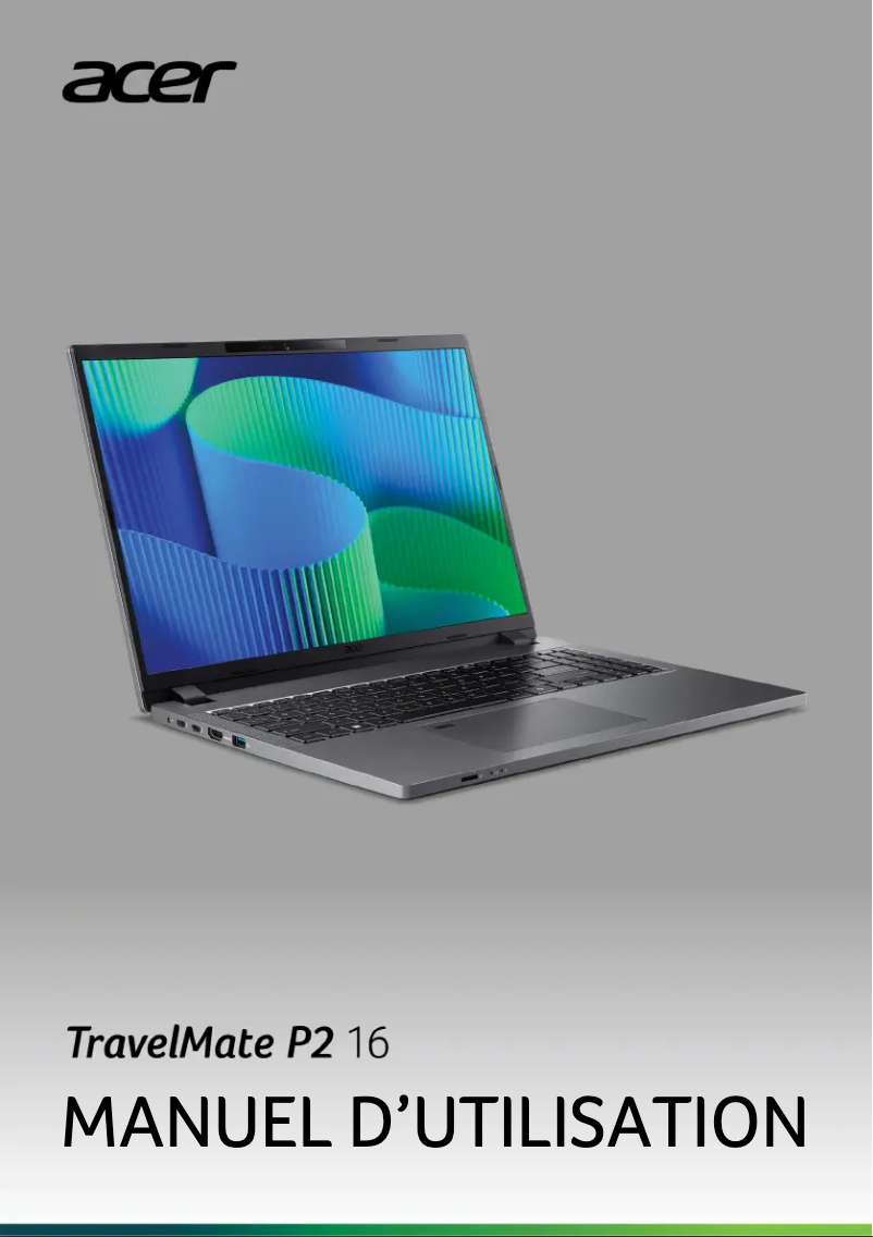 Page n°1 - Manuel utilisateur Acer TravelMate P2 16