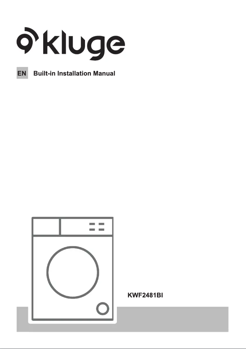Página 1 del manual Guía de instalación Kluge KWF2481BI