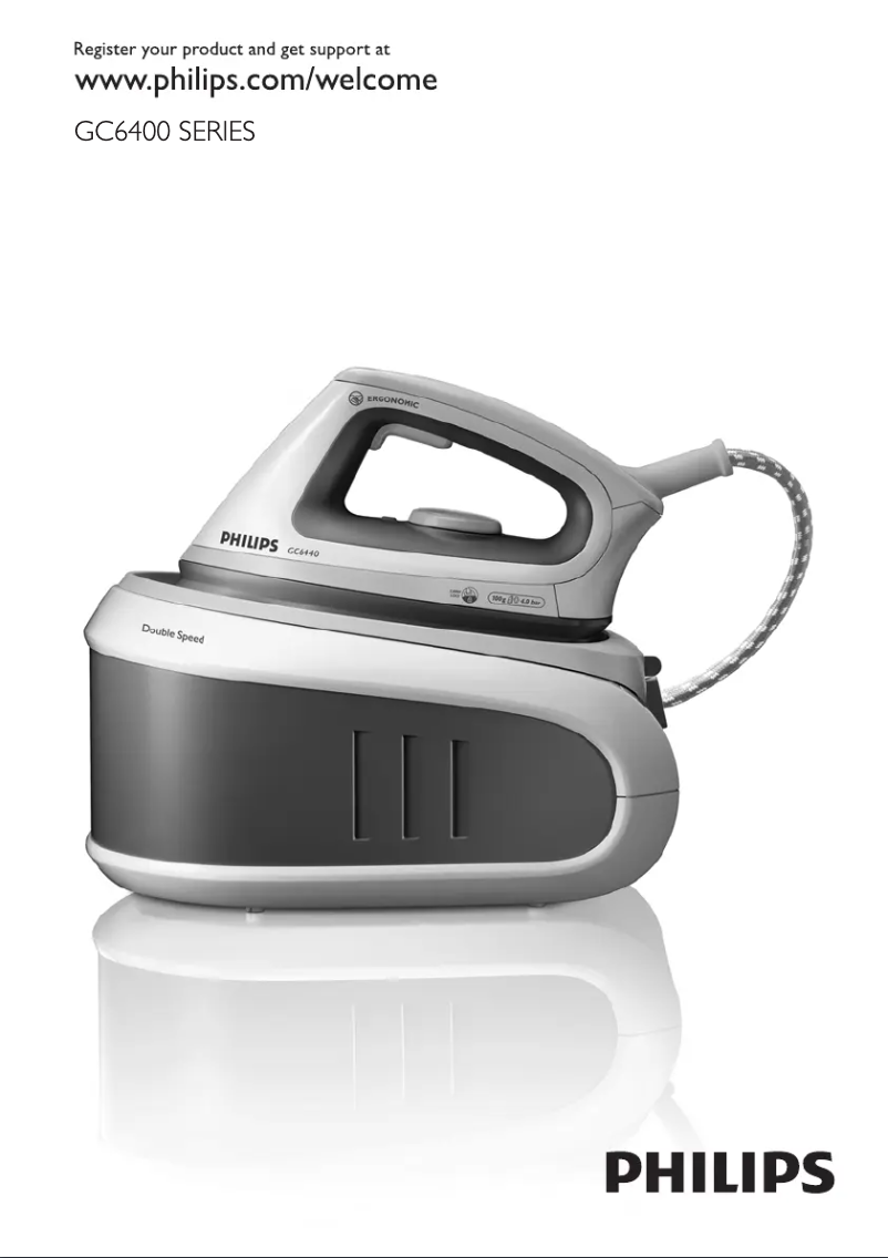 Page n°1 - Manuel utilisateur Philips Double Speed GC6440