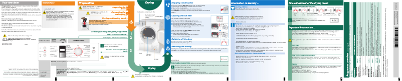 Image de la première page du manuel de l'appareil WTW86361EE