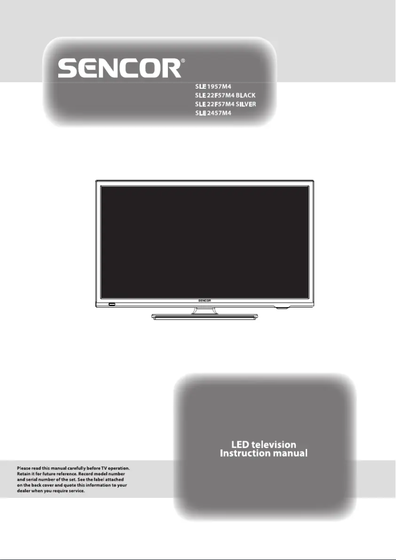Page 1 de la notice Manuel utilisateur Sencor SLE 2457M4