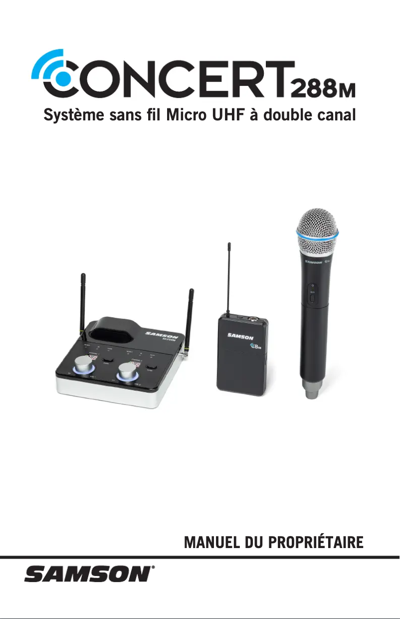 Página 1 del manual Manual de usuario Samson Concert 288M
