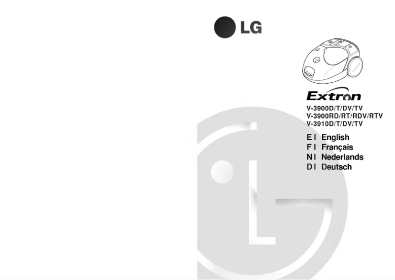 Page 1 de la notice Manuel utilisateur LG Extron V-3900TV