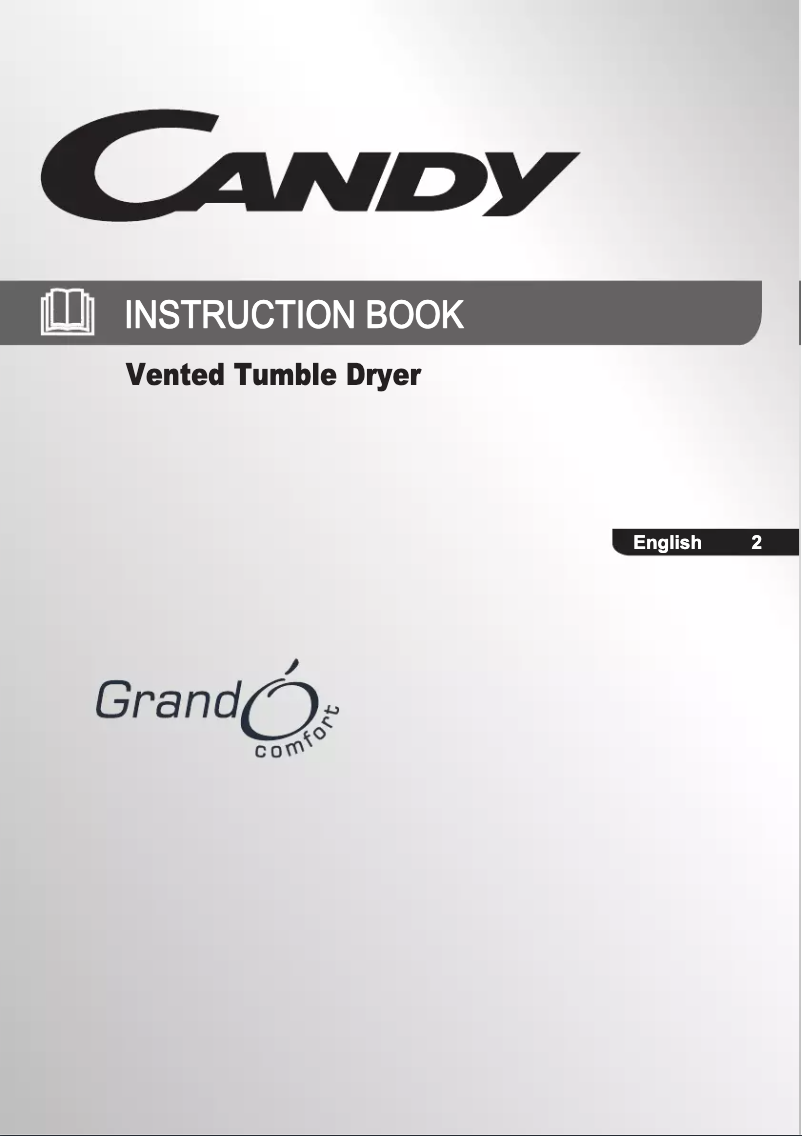 Page 1 of the manual User Manual Candy GCV 590NC-80