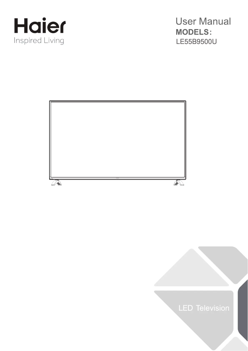 Page 1 de la notice Manuel utilisateur Haier LE55B9500U