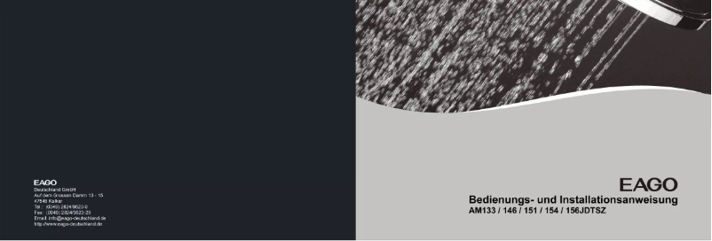 Page n°1 - Manuel utilisateur Eago AM146