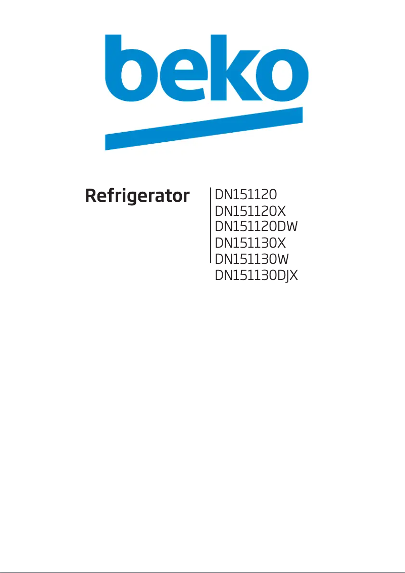 Image de la première page du manuel de l'appareil DN151130W