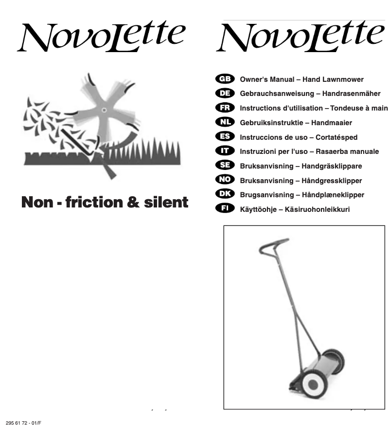 Page n°1 - Manuel utilisateur Husqvarna NovoLette Silent 540
