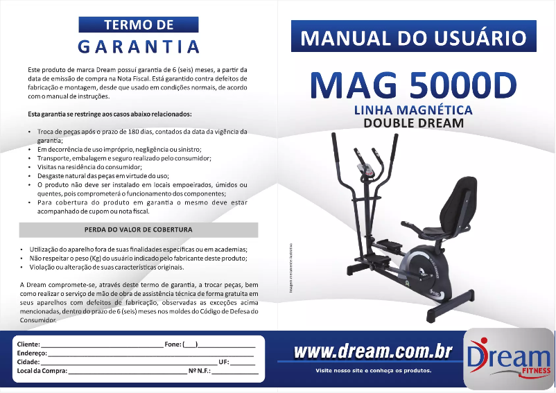 Page n°1 - Manuel utilisateur Dream MAG 5000 D