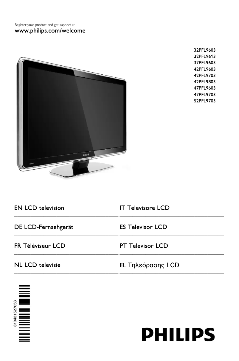 Page 1 of the manual User Manual Philips Cineos 47PFL9703D