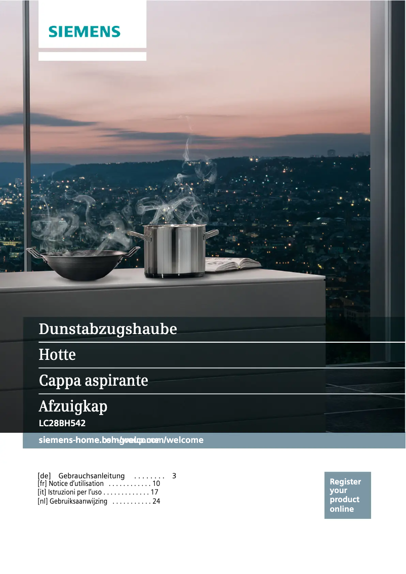 Image de la première page du manuel de l'appareil LC28BH542