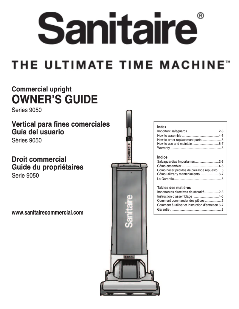 Page 1 de la notice Manuel utilisateur Sanitaire DuraLite SC9050E