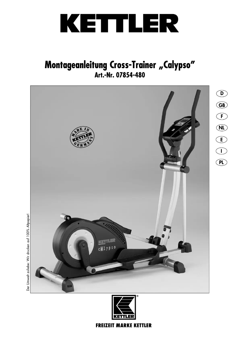 Image de la première page du manuel de l'appareil Calypso